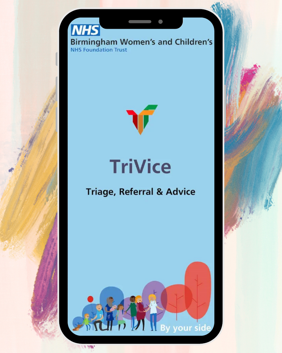 TriVice app home screen